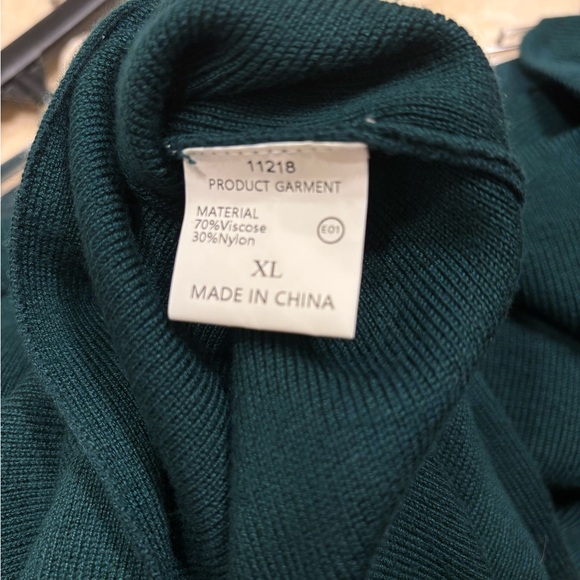 Olive Green Sweater Maxi Dress - Picture 4 of 4